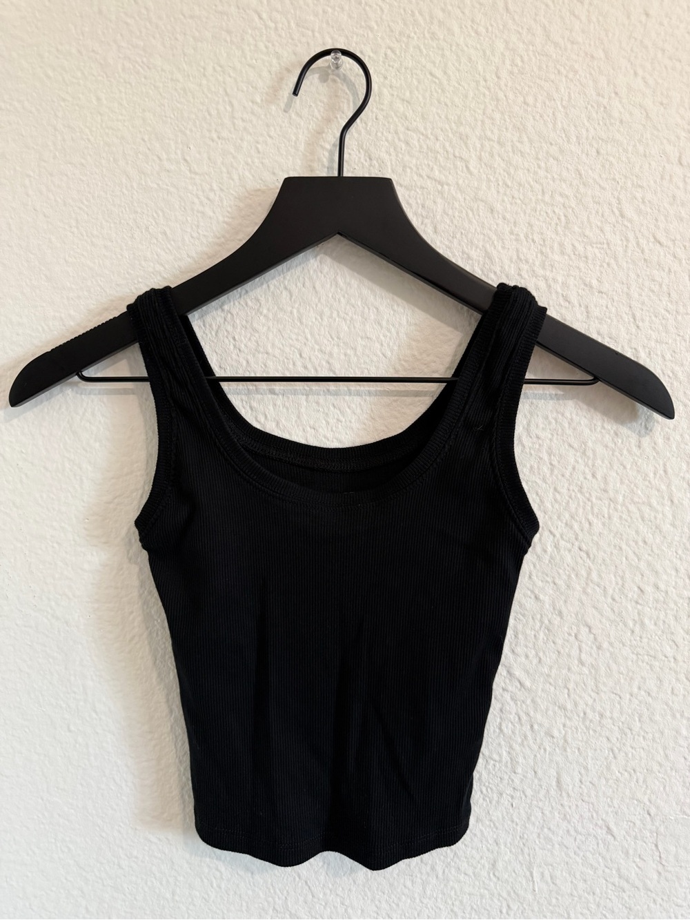 wild fable black ribbed tank top